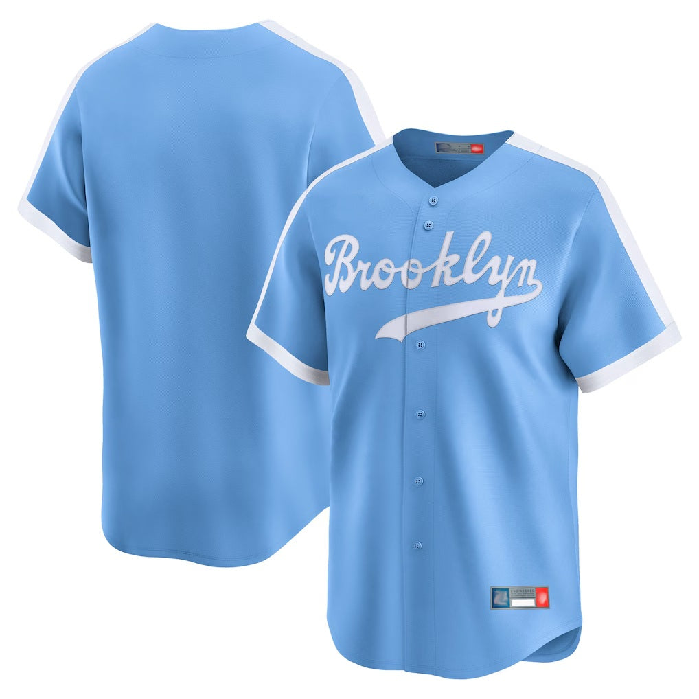 Los Angeles Dodgers Blank Player Light Blue CONTON Cooperstown Collection Limited Stitched Jerseys