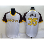 San Diego Padres #35 Randy Jones White CONTON Stitched Cooperstown Cool Base Jersey