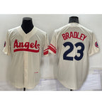 Los Angeles Angels #23 Archie Bradley Cream CONTON 2022 City Connect Cool Base Stitched Jersey