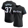 Miami Marlins #37 Anthony Bender Player Black CONTON Vapor Home Limited Elite Stitched Jerseys