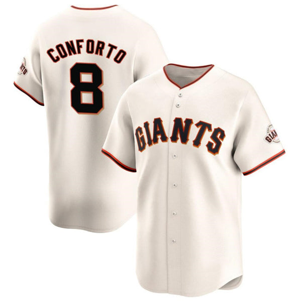 San Francisco Giants #8 Michael Conforto Cream CONTON Cool Base Stitched Jersey