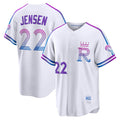 Kansas City Royals #22 Carter Jensen White CONTON 2026 City Connect Stadium Jersey