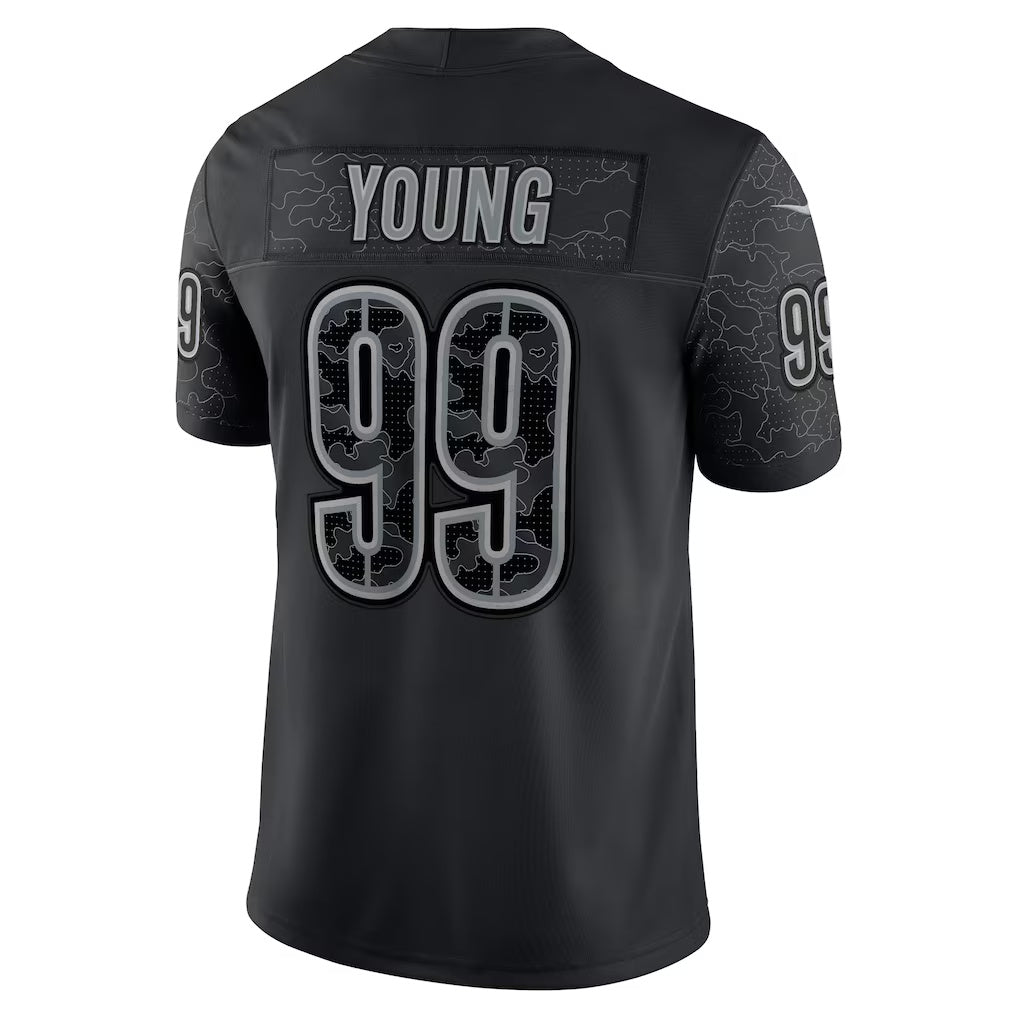 W.Commanders #99 Chase Young Black CONTON RFLCTV Limited Jersey