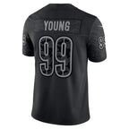 W.Commanders #99 Chase Young Black CONTON RFLCTV Limited Jersey