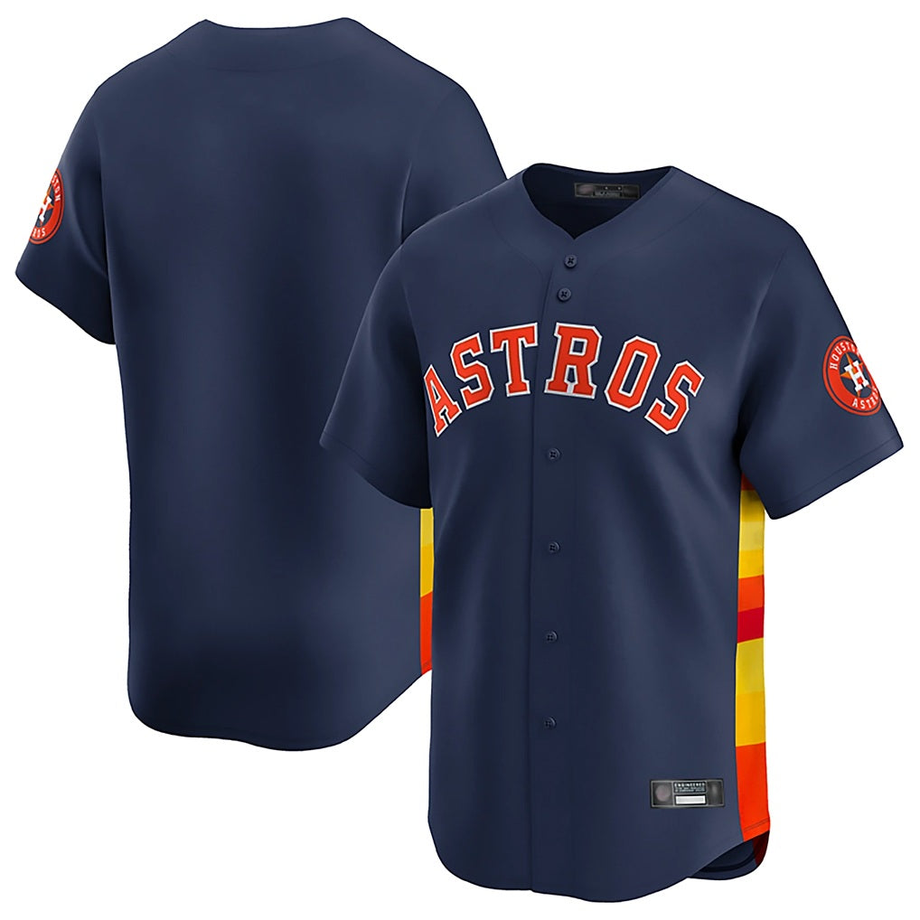Houston Astros Blank Player Navy CONTON Home Limited Stitched Jerseys