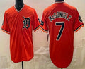 Detroit Tigers #7 Kevin McGonigle Orange CONTON Limited Jersey