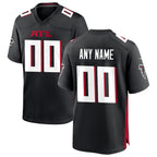 Custom A.Falcons Black CONTON Game Jersey