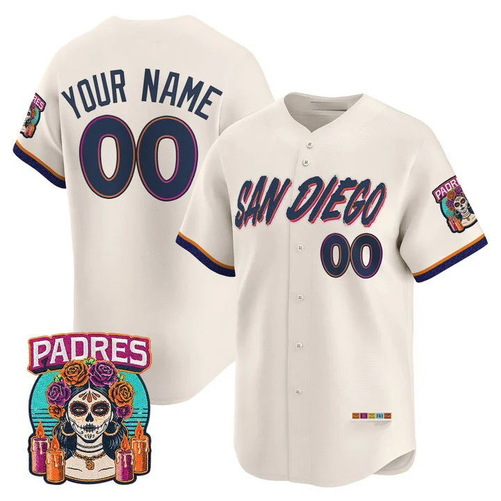 Custom San Diego Padres Cream CONTON 2026 City Connect Vapor Premier Limited Jersey - All Stitched