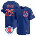 Chicago Cubs #29 Michael Busch Player Royal CONTON 150th Anniversary Limited Home Stitched Jerseys
