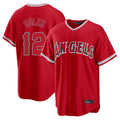 Los Angeles Angels #12 Jorge Soler Player Red CONTON Home Game Stitched Jerseys