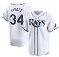 Tampa Bay Rays #34 aron Civale White CONTON Home Limited Stitched Jersey