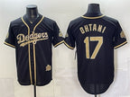 Los Angeles Dodgers #17 Shohei Ohtani Black CONTON 2026 Armed Forces Day Stitched Jersey