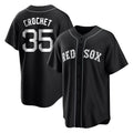 Boston Red Sox #35 Garrett Crochet Player Black CONTON Home Game Stitched Jerseys
