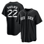 Boston Red Sox #22 Garrett Whitlock Player Black CONTON Home Game Stitched Jerseys