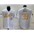 New York Mets #39 Edwin Diaz Number White CONTON 2022 All Star Stitched Cool Base Jersey