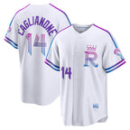 Kansas City Royals #14 Jac Caglianone White CONTON 2026 City Connect Stadium Jersey