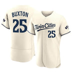 Minnesota Twins #25 Byron Buxton Player Cream CONTONHome Limited Elite Stitched Jerseys