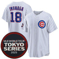 Chicago Cubs #18 Sh¨­ta Imanaga White CONTON 2025 World Tour Tokyo Series Home Stitched Jersey
