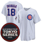 Chicago Cubs #18 Sh¨­ta Imanaga White CONTON 2025 World Tour Tokyo Series Home Stitched Jersey