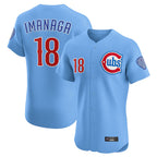 Chicago Cubs #18 Shota Imanaga Player Light Blue CONTON Limited Elite Home Stitched Jerseys