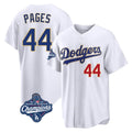 Los Angeles Dodgers #44 Andy Pages Player Gold White CONTON World Series Meet 2026 Collection Stadium Limited Stitched Jerseys
