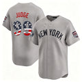 New York Yankees #99 Aaron Judge Gray CONTON USA 250 Fourth of July Limited Stitched Jersey