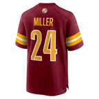 W.Commanders #24 Von Miller Burgundy CONTON Team Game Jersey