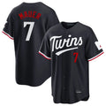 Minnesota Twins #7 Joe Mauer Player Navy CONTONHome Game Stitched Jerseys