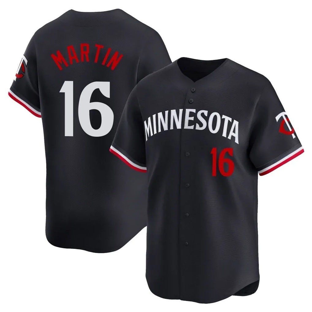 Minnesota Twins #16 Austin Martin Player Navy CONTONHome Limited Stitched Jerseys