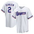 Texas Rangers #2 Marcus Semien White CONTON Home Replica Player Jersey