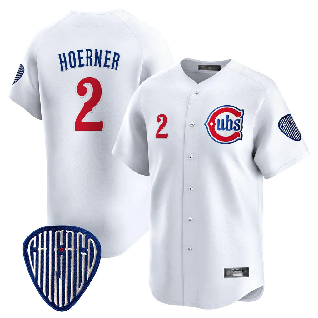 Chicago Cubs #2 Nico Hoerner Player White CONTON Vapor Premier Limited Home Stitched Jerseys