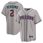 Arizona Diamondbacks #2 Geraldo Perdomo Player Gray CONTON Road Home Game Stitched Jerseys